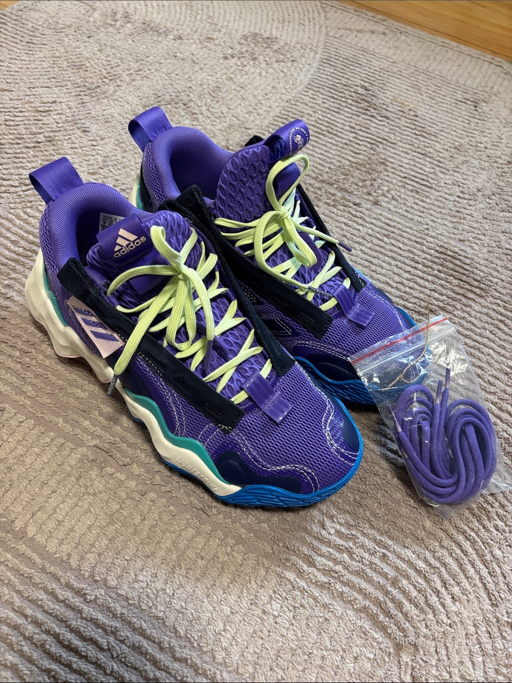 Adidas Exhibit B Hoop City Purple White Candace Parker  GZ9562 Women SZ 8